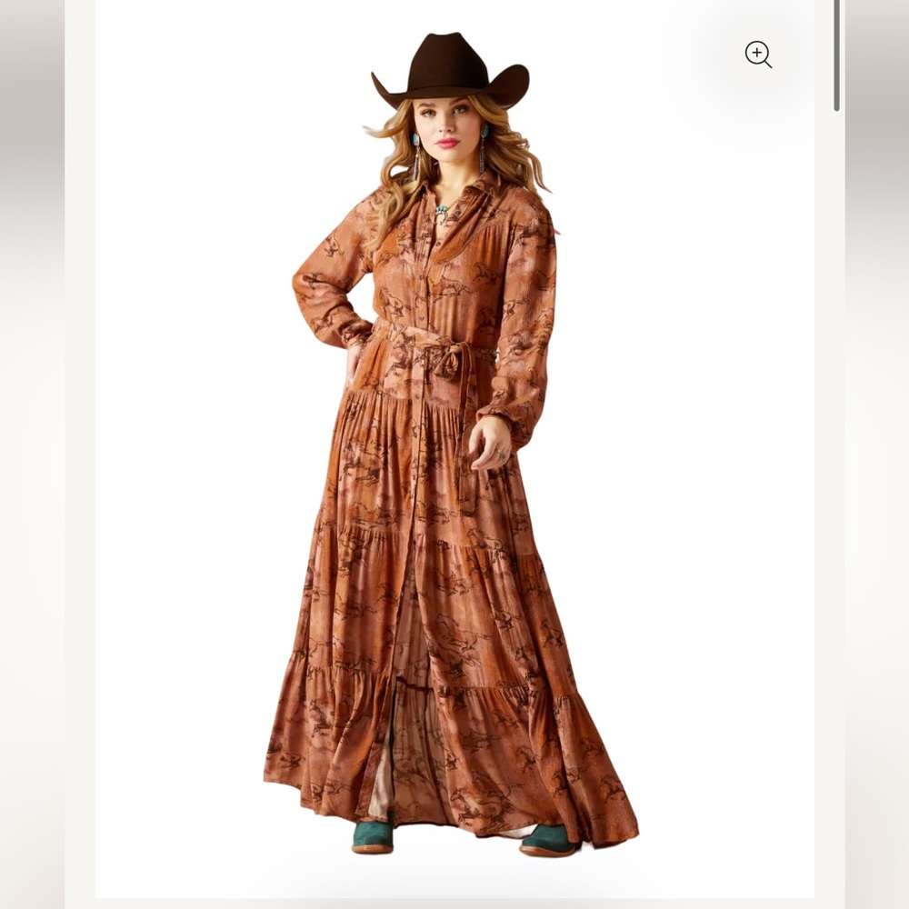 ARIAT WOMEN'S GALLOP AWAY MAXI DRESS | Western Horse Dress